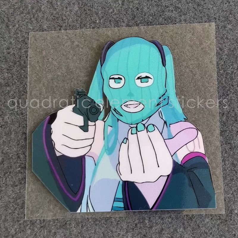 Electronic Gift - Stiker Sepeda Motor Miku Tahan Air