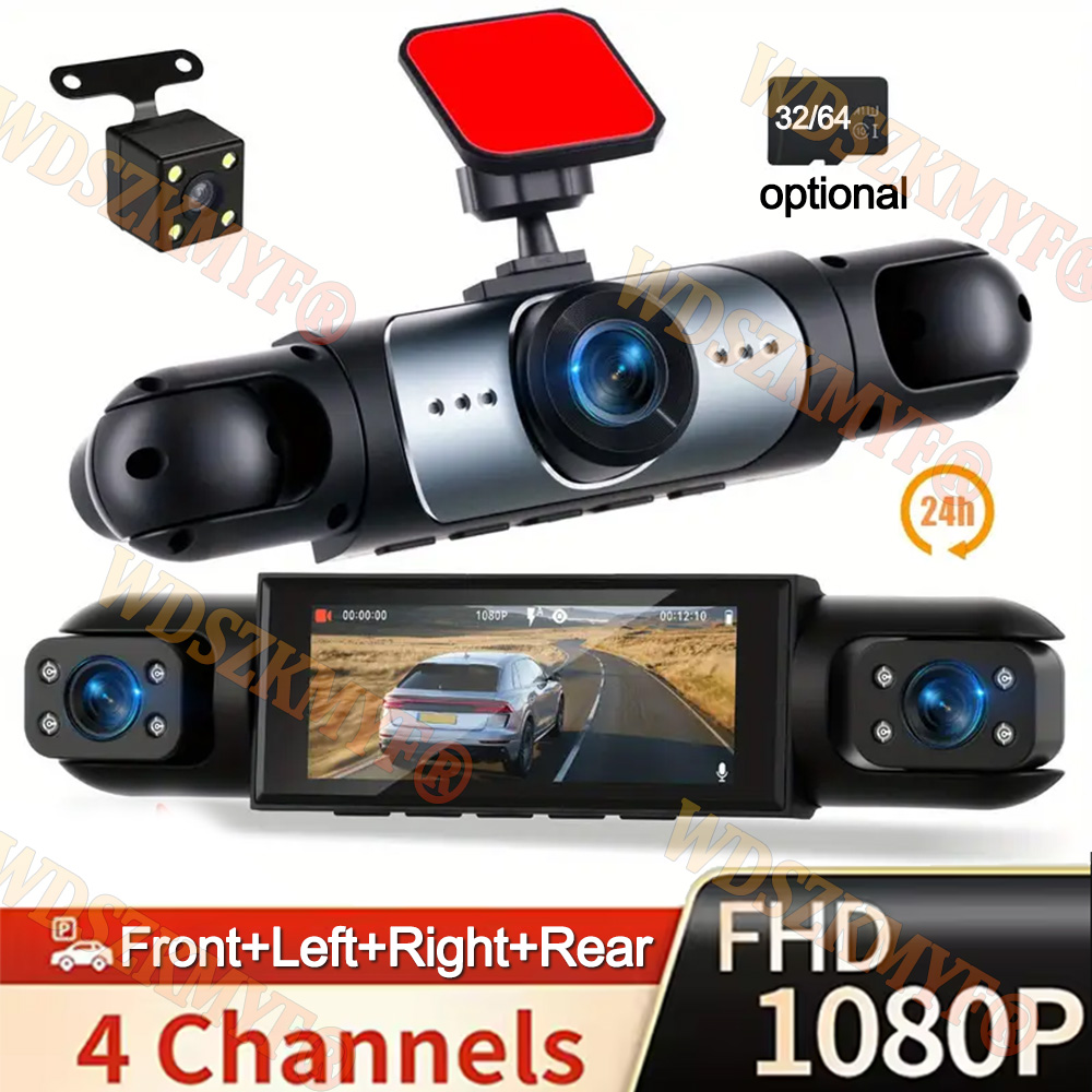 Panoramic Dash Cam 360 - 360 ° Kamera Mobil 3/4 Lensa