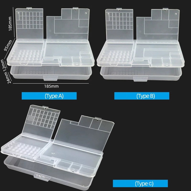 Electronics Gadgets And Accessories - Kotak Penyimpanan Komponen Plastik Transparan Elektronik