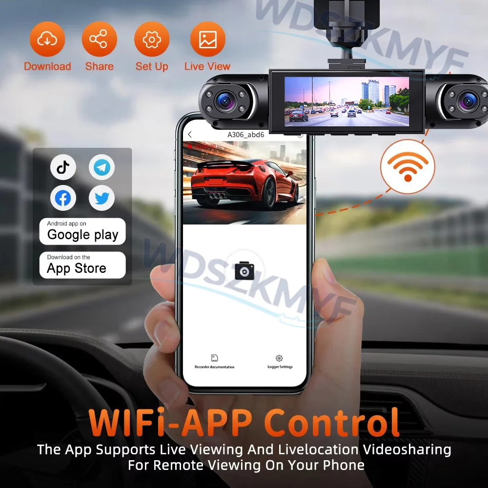 BARU 360 °   Kamera Mobil 1080 - Panoramic Dash Cam 360 ulasan dan harga