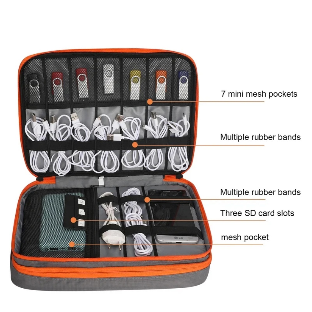 Tas Organizer aksesori elektro - Electronics Gadgets And Accessories ulasan dan harga