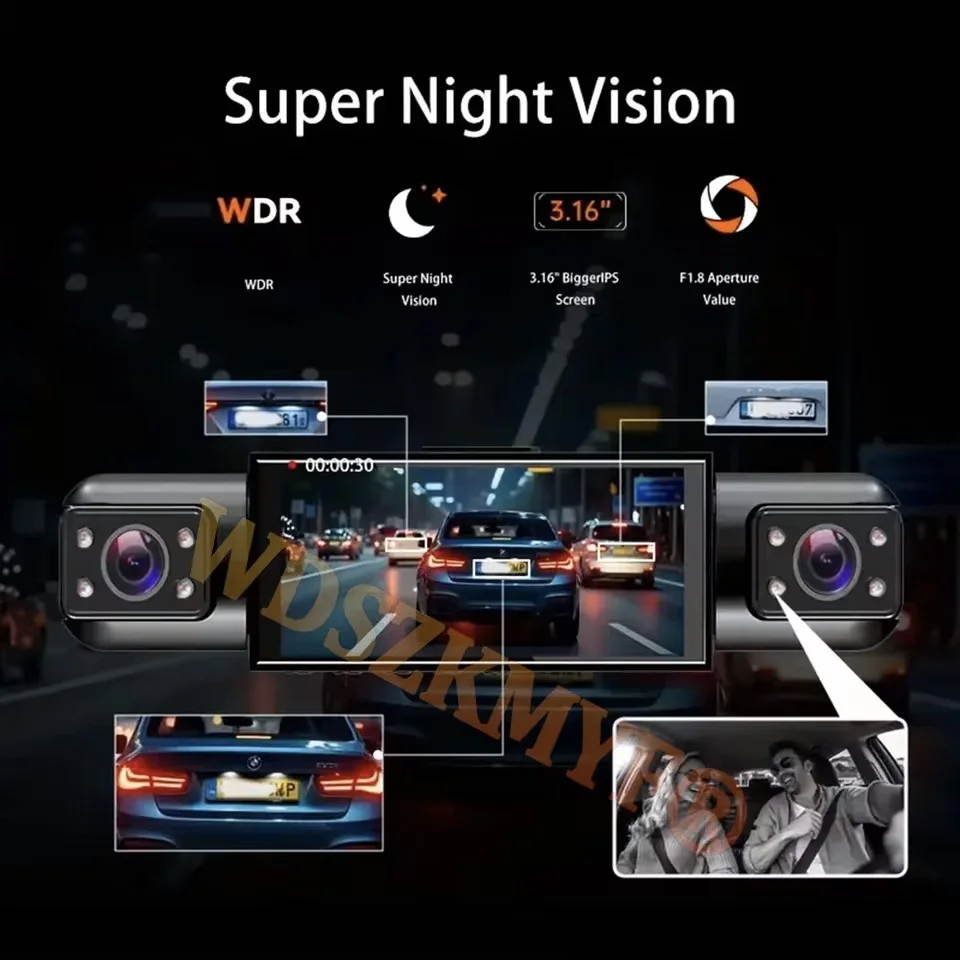 360 °   Kamera DashCam Panoram - Panoramic Dash Cam 360 ulasan dan harga