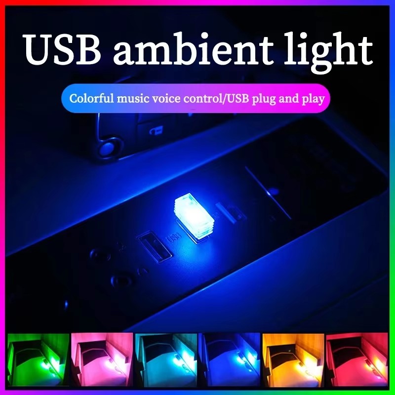 1/4pc Lampu LED Mini USB Mobil - Electronics Gadgets And Accessories ulasan dan harga