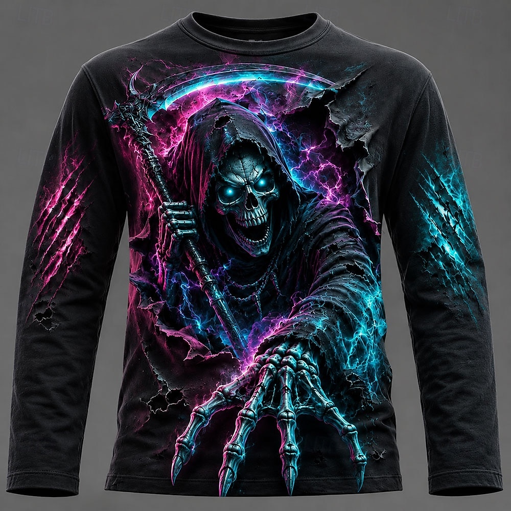 Kaos Pria Halloween dengan Gra - Electronic Gift ulasan dan harga