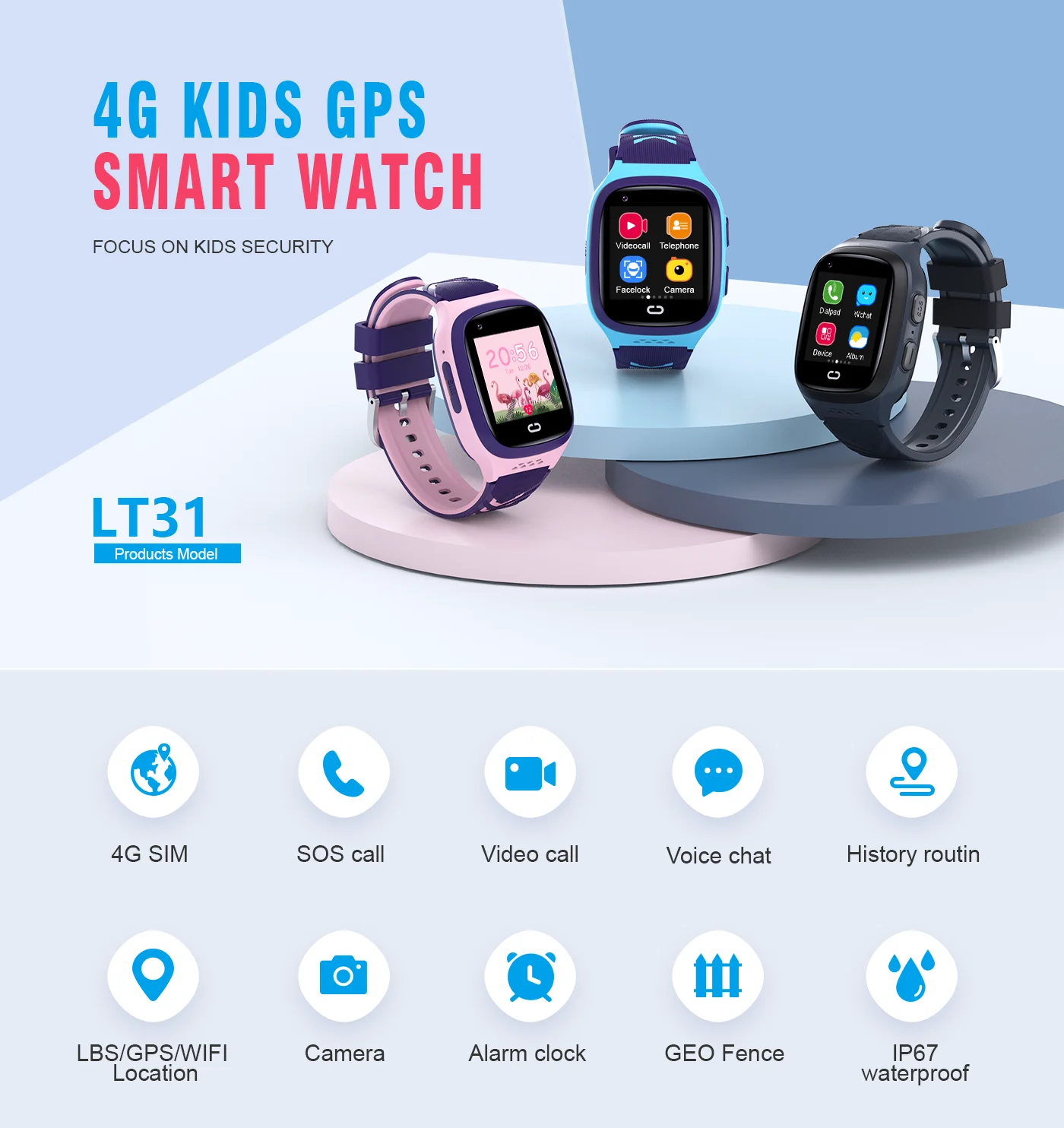 Jam Tangan Pintar Anak 4G SOS  - Smart Watch Kids ulasan dan harga
