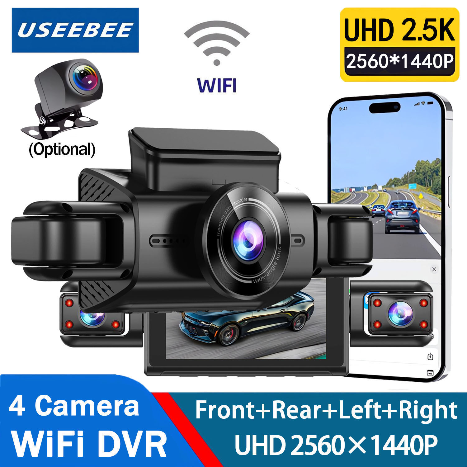 Kamera Dasbor Mobil DVR 360 De - Panoramic Dash Cam 360 ulasan dan harga
