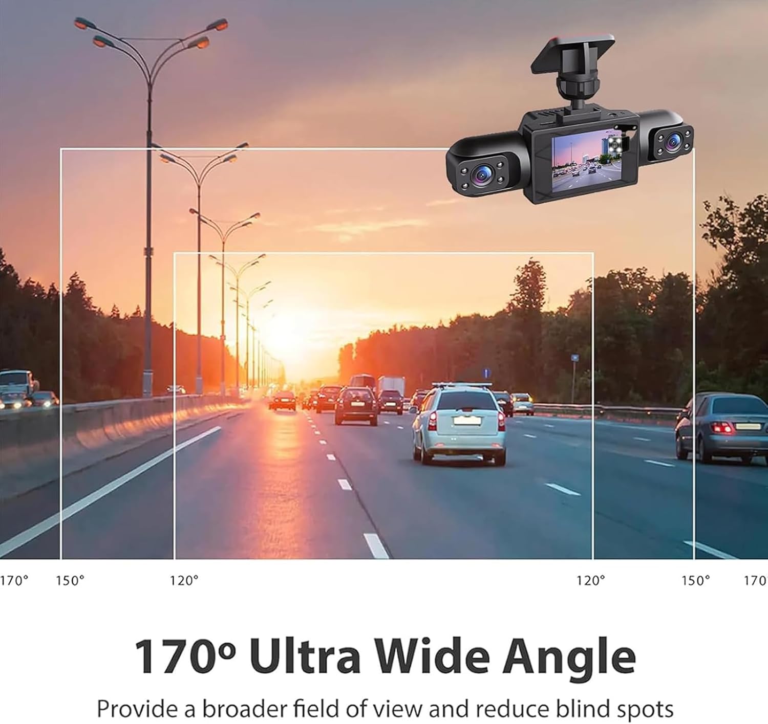 Kamera Dasbor Panorama 360 Der - Panoramic Dash Cam 360 ulasan dan harga