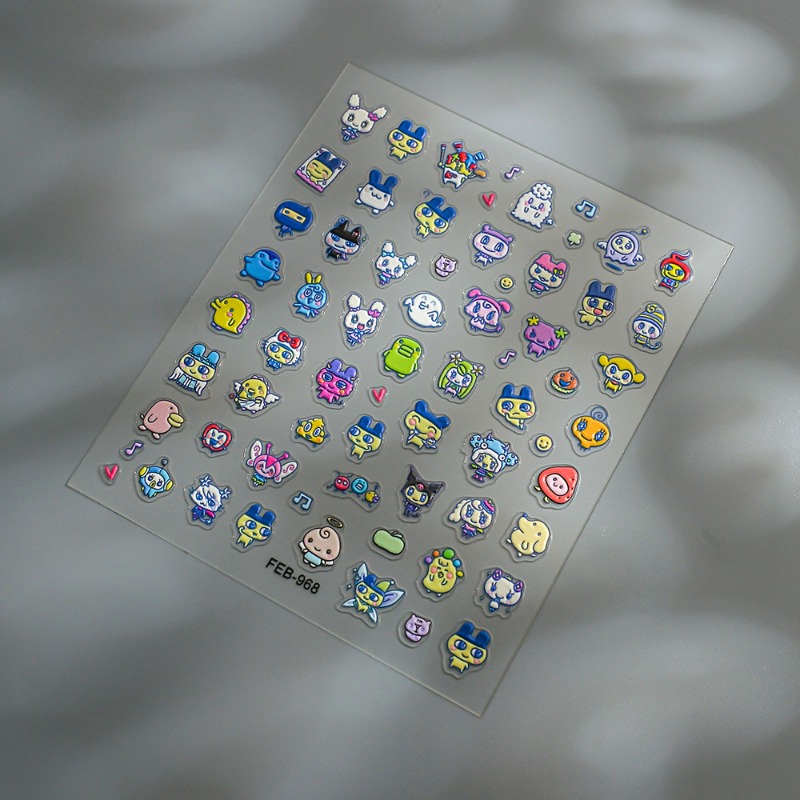 Stiker kuku 3D relief elektron - Diy Electronics Gadgets ulasan dan harga