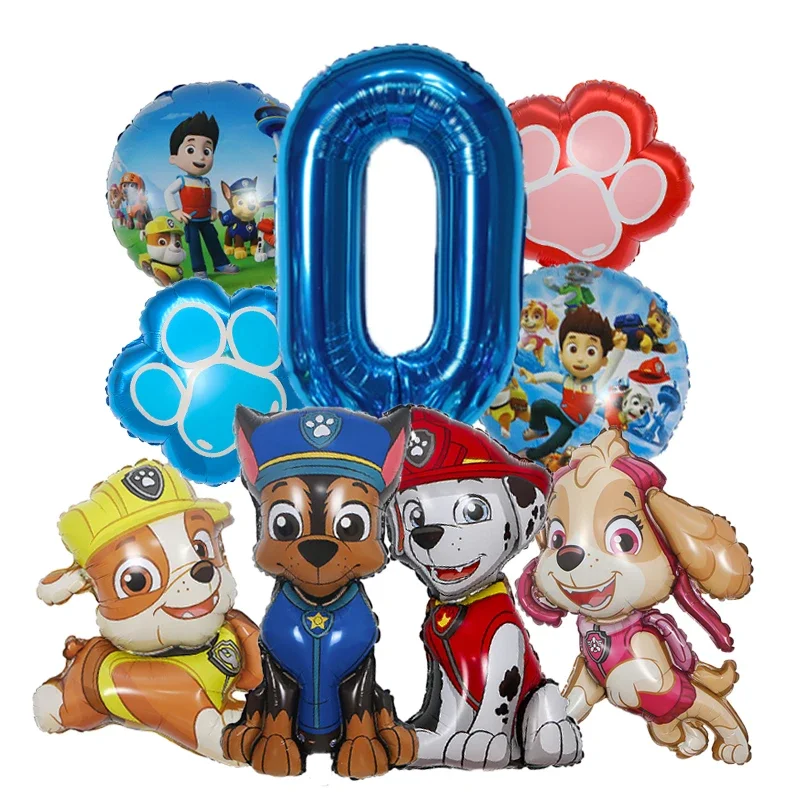 9pcs Balon Foil Kartun Paw Pat - Electronic Gift ulasan dan harga