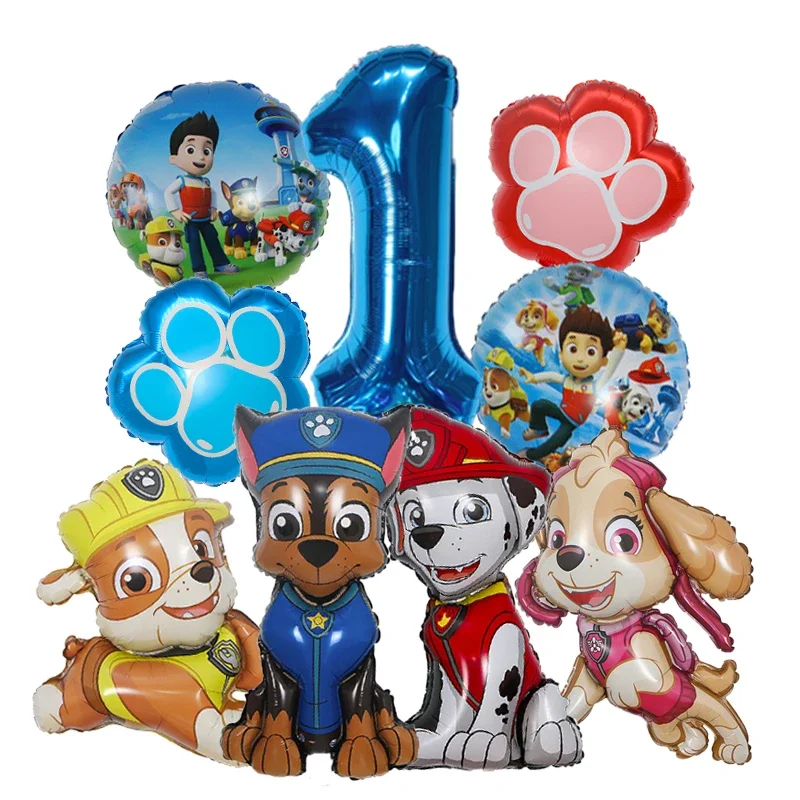 9pcs Balon Foil Kartun Paw Pat - Electronic Gift ulasan dan harga