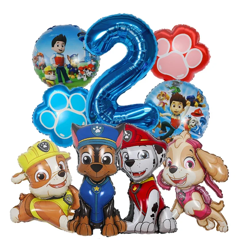 9pcs Balon Foil Kartun Paw Pat - Electronic Gift ulasan dan harga