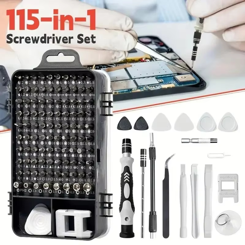Set Obeng Presisi 115-in-1 den - Diy Electronics Gadgets ulasan dan harga