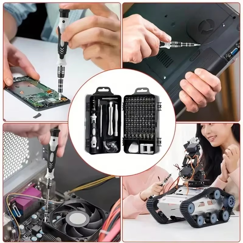 Set Obeng Presisi 115-in-1 den - Diy Electronics Gadgets ulasan dan harga
